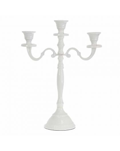 Candlestick white, 3 candles
