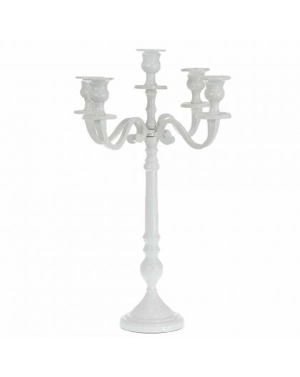 Candlestick white, 5 candles
