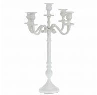 Candle Holder white, 5 candles