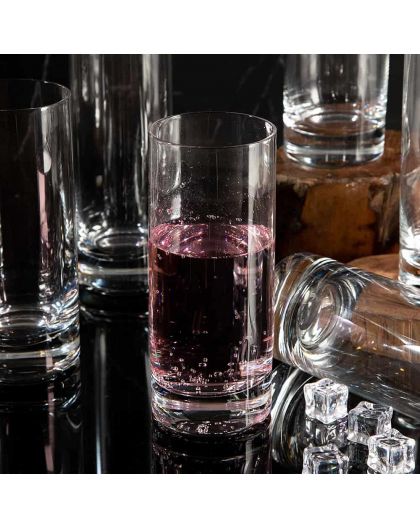 6 Bohemia Crystal glasses "Origami"