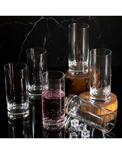Crystal Long Drink glasses 350ml - Bohemia Crystal - Original crystal from  Czech Republic.