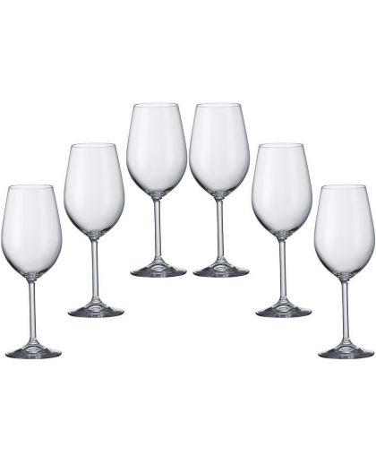 6 кристални чаши за червено вино "Колибри" 450 мл