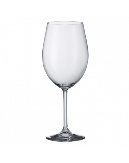 6 bohemia crystal red wine glasses "Colibri"
