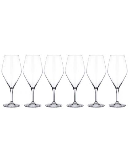 6 кристални чаши за бяло вино "Гавиа" 470мл