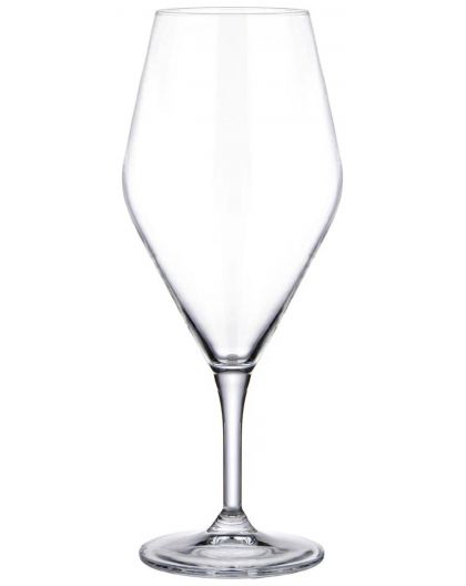 6 bohemia crystal white wine glasses "Gavia" 470ml