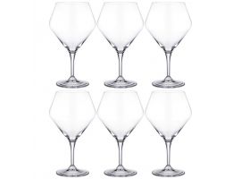 6 bohemia crystal red wine glasses "Gavia" 610ml