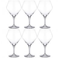 6 bohemia crystal red wine glasses "Gavia" 610ml