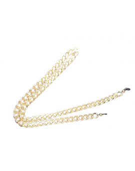 Eyewear chain in gold color with zircons