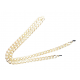 Eyewear chain in gold color with zircons