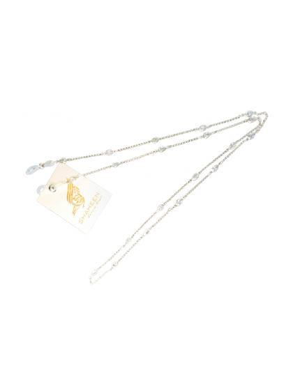 Shaheen Eyewear chain "Tears1" in golden color with zircons