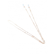 Shaheen Eyewear chain "Rose Tears" in rose gold color with zircons