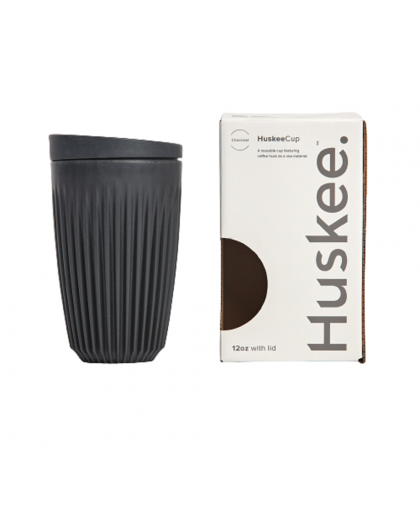 HuskeeCup Range 12oz Cup & Lid Charcoal