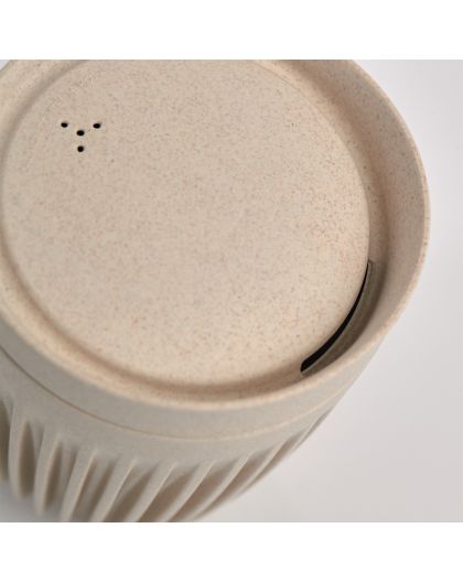 HuskeeCup Range 12oz Cup & Lid Natural