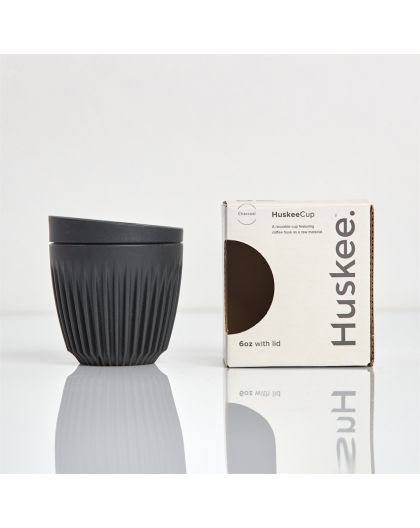 HuskeeCup Range 6oz Cup & Lid Charcoal