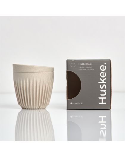 HuskeeCup Range 6oz Cup & Lid Natural