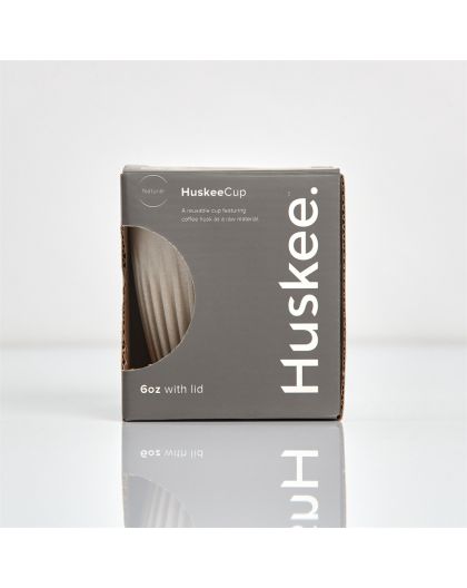 HuskeeCup Range 6oz Cup & Lid Natural