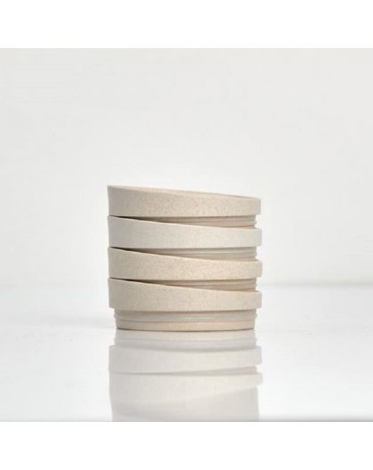 Huskee Cup Universal Lid 4-Pack Natural