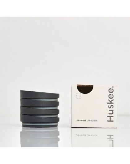 Huskee Cup Universal Lid 4-Pack Charcoal
