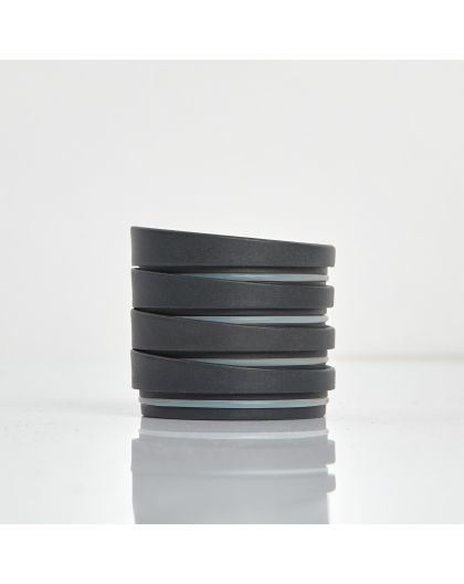 Huskee Cup Universal Lid 4-Pack Charcoal