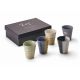 Japanese set of 5 Zen cups