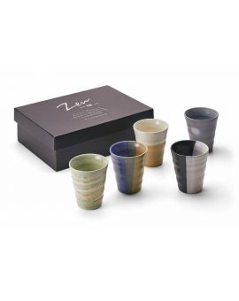 Japanese set of 5 Zen 1 cups