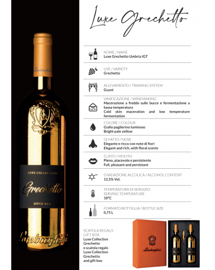 Lamborghini wine GRECHETTO LUX
