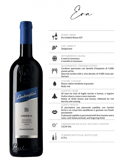 Lamborghini wine Era IGT Umbria