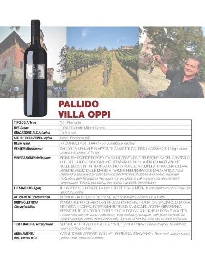 Pallido (Brachetto Secco) Villa OPPI 1524
