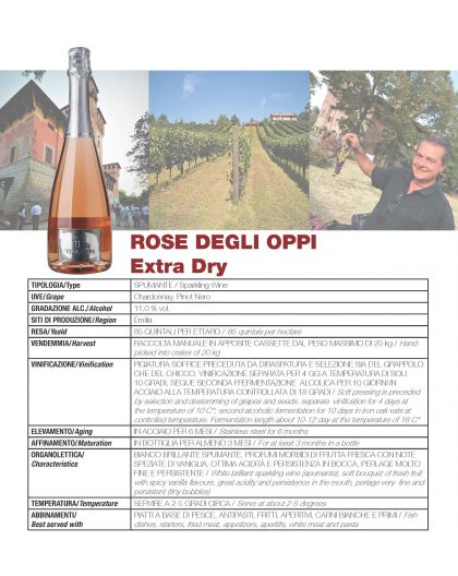 Spumante Rosé  Chardonnay - Pinot Noir Villa Oppi 1524