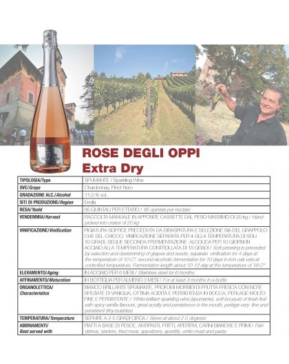 Spumante розе  Chardonnay - Pinot Noir Villa Oppi 1524