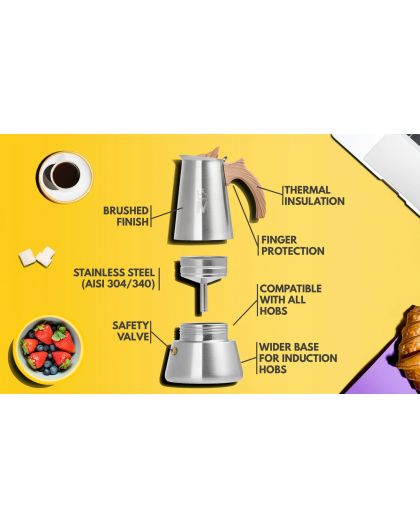 Madamin, Moka Pot, 4 Cups