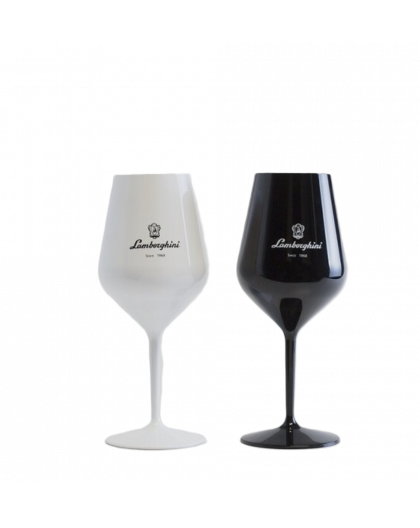 Lamborghini Sparkling wine gift box with 2 crystal glasses
