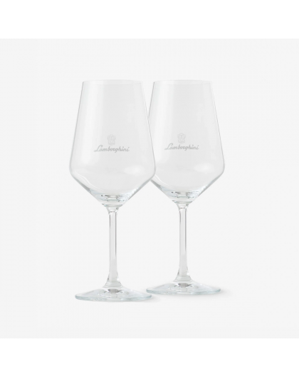 Lamborghini Sparkling wine gift box with 2 crystal glasses