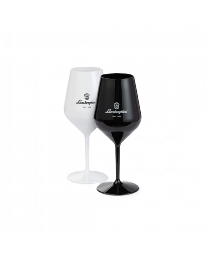 Lamborghini Sparkling wine gift box with 2 crystal glasses