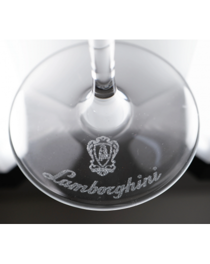 Lamborghini 6 Crystal glasses for sparkling wine
