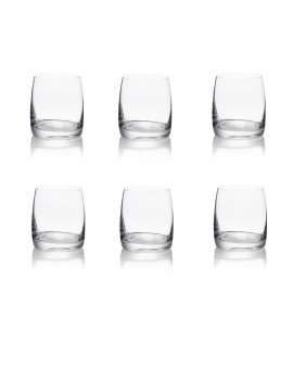 6 Bohemia Crystal glasses for vodka Pavo, 230ml