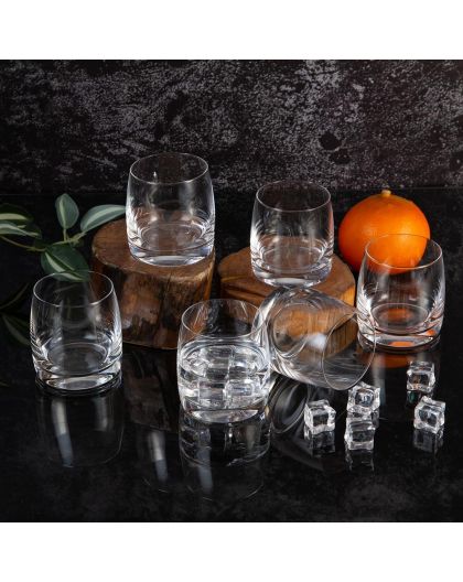 6 Bohemia Crystal glasses for vodka Pavo, 230ml