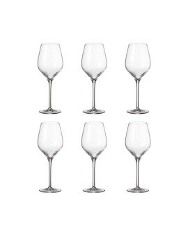6 Bohemia Crystal  Red wine glasses "Avila" 495 ml