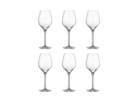 6 Bohemia Crystal  Red wine glasses "Avila" 495 ml