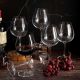 6 bohemia crystal red wine glasses "Colibri" 650ml