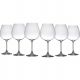 6 bohemia crystal red wine glasses "Colibri" 650ml