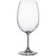 6 bohemia crystal red wine glasses "Cristallin" 590ml