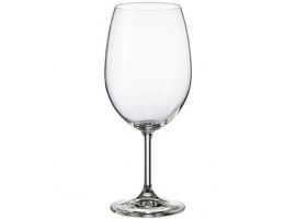 6 bohemia crystal red wine glasses "Cristallin" 590ml