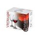 6 bohemia crystal red wine glasses "Cristallin" 450ml