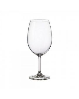 6 bohemia crystal red wine glasses "Cristallin" 450ml