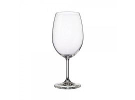 6 bohemia crystal red wine glasses "Cristallin" 450ml