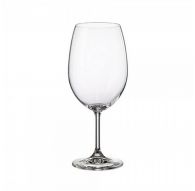 6 bohemia crystal red wine glasses "Cristallin" 450ml
