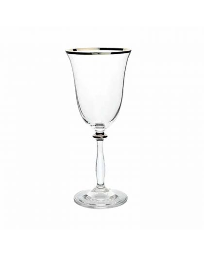 6 bohemia crystal red wine glasses "Angela" 350ml