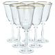 6 bohemia crystal red wine glasses "Angela" 350ml