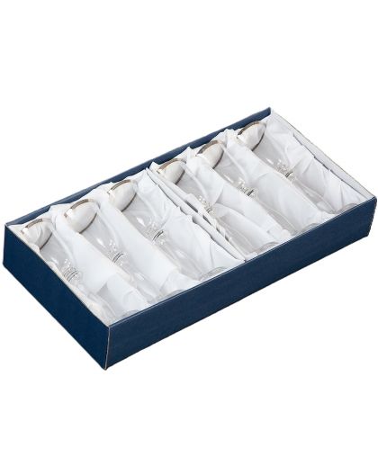 6 кристални чаши за червено вино "Анджела " 350ml